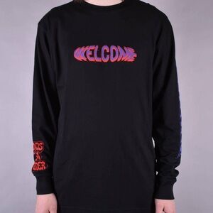 Welcome Skateboards Chaos Long Sleeve Black T-Shirt